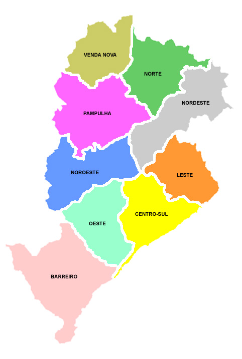 Mapa Belo Horizonte